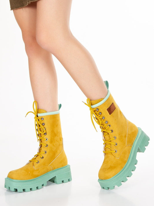 colored combat boots