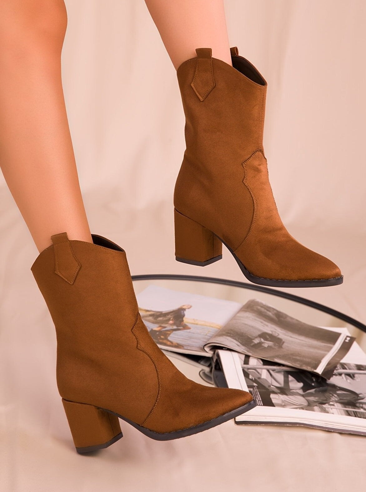suede western boot