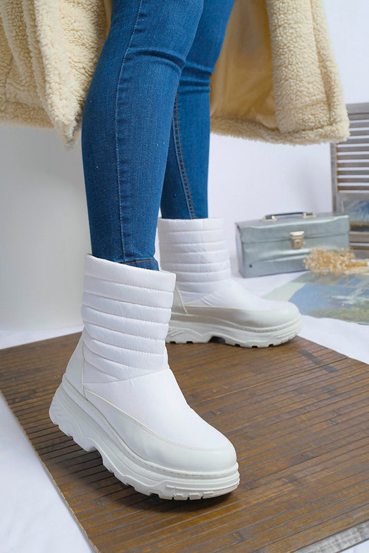 white snow boot