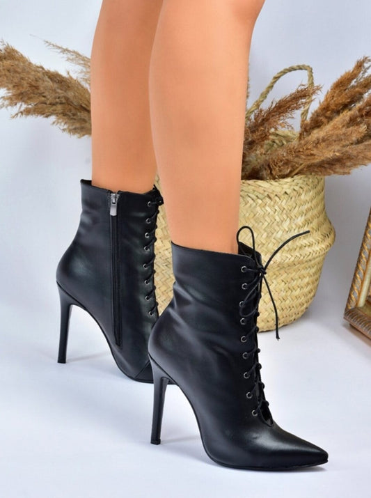 with lace ankle boot