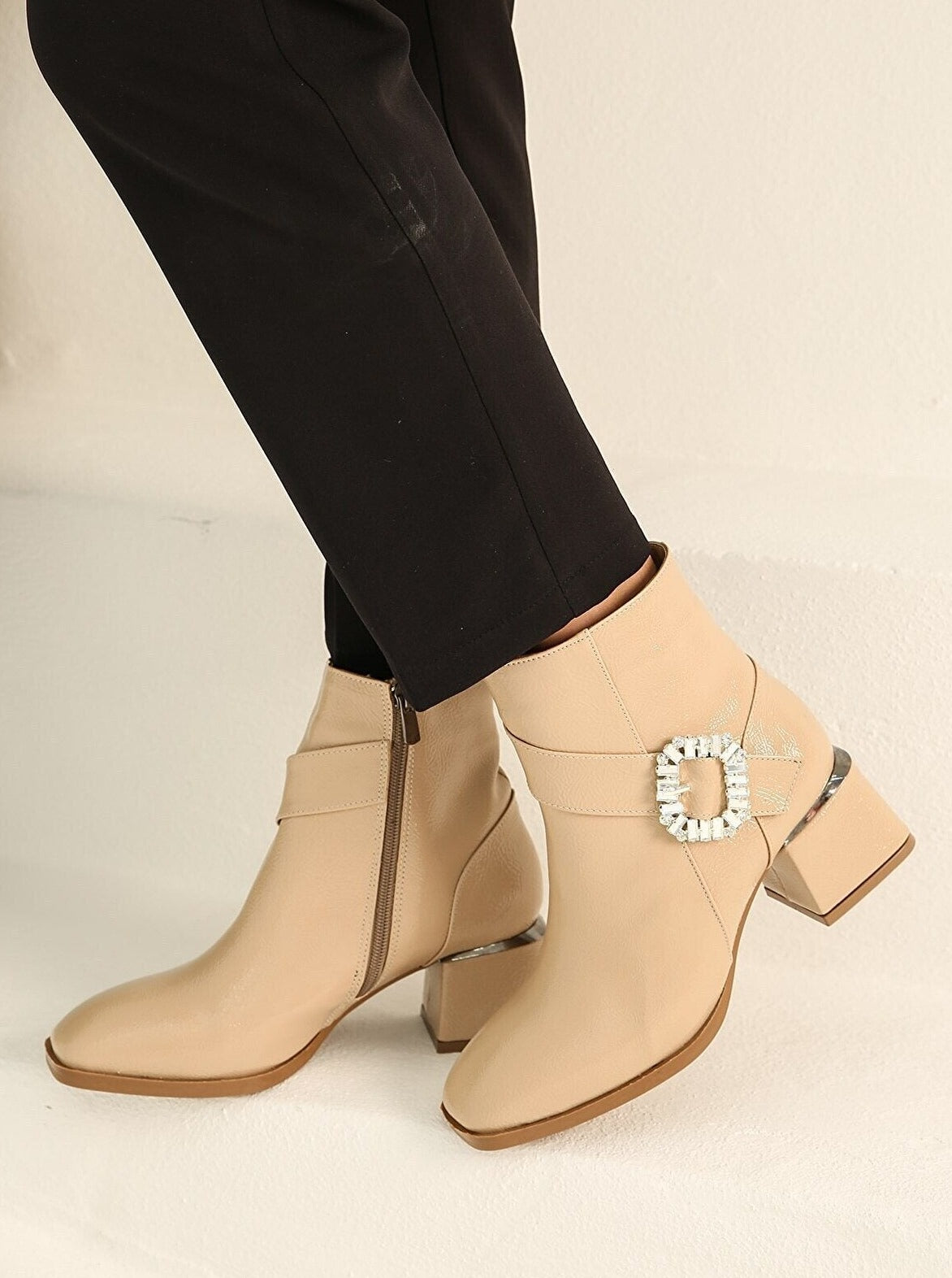 stone heeled boots