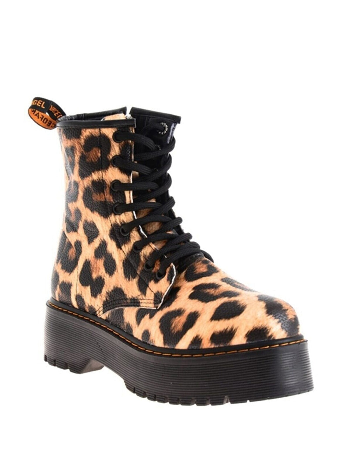 leopard combat boots