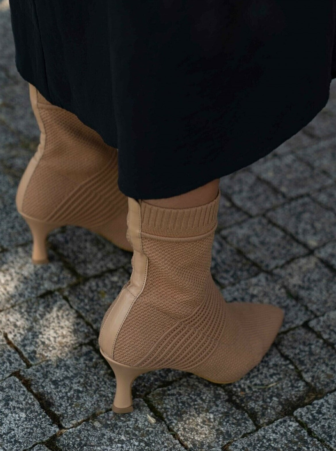 knitted sock ankle boot