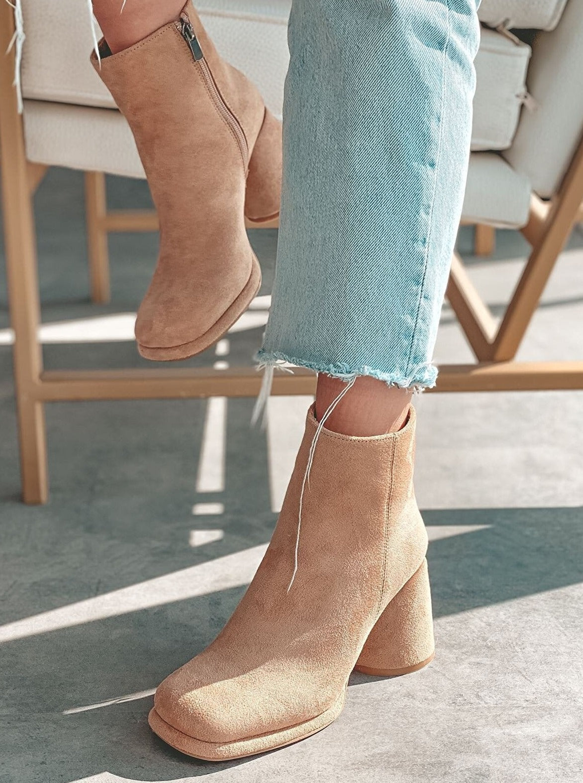 suede ankle boots