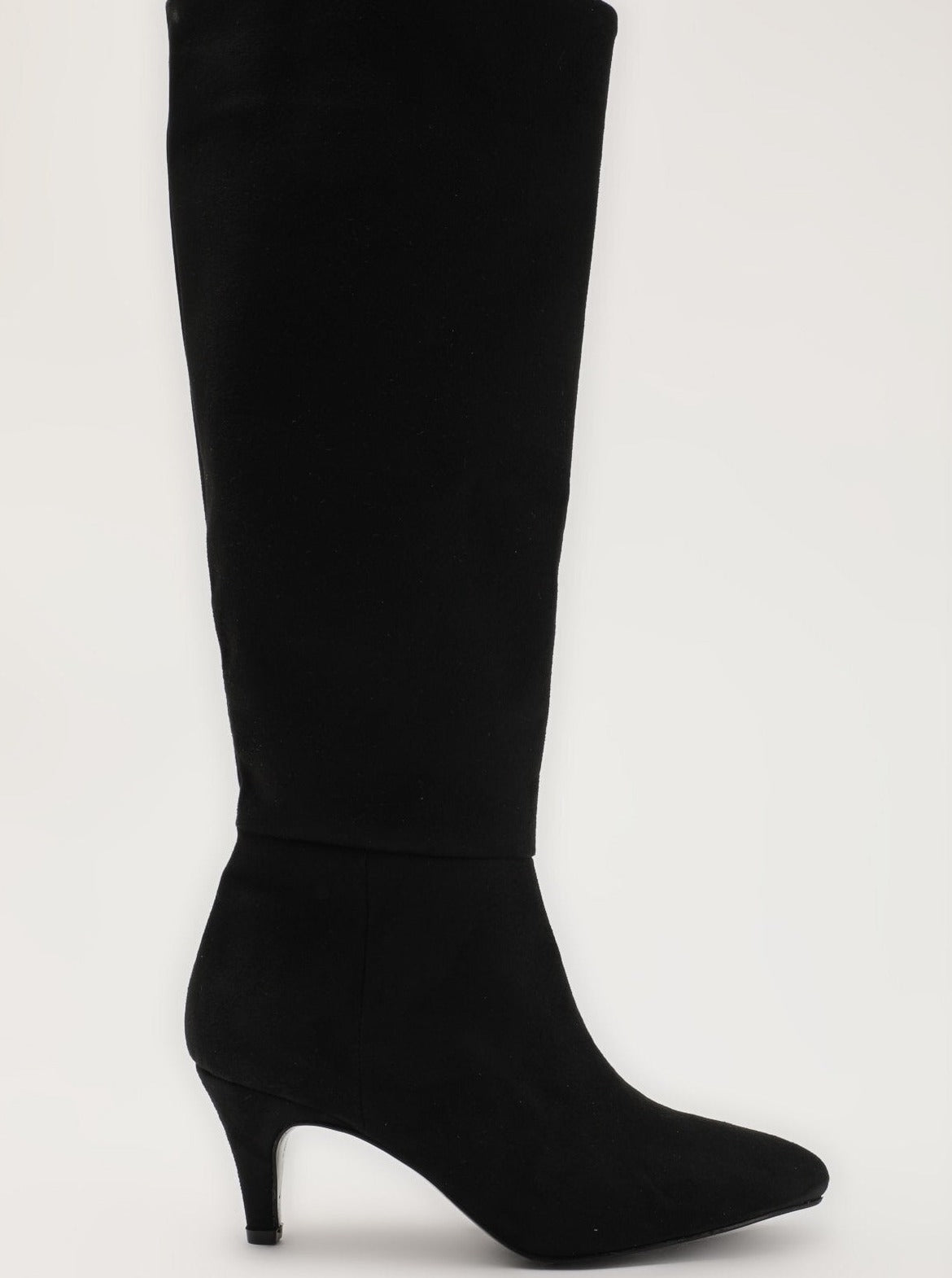 suede high-knee boots