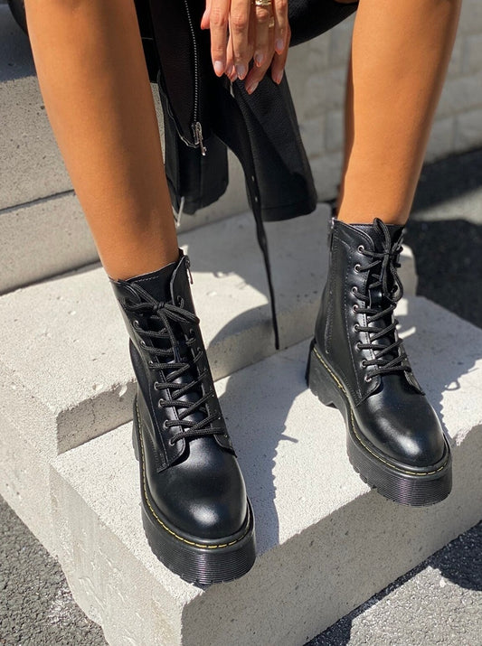 chunky combat boots